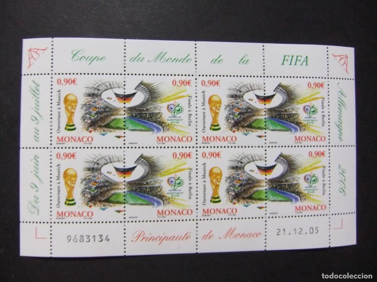 Sellos: 107 MONACO 2006 / COPA del MUNDO de la FIFA / YVERT 2539 / 2540 MNH bloc x 4