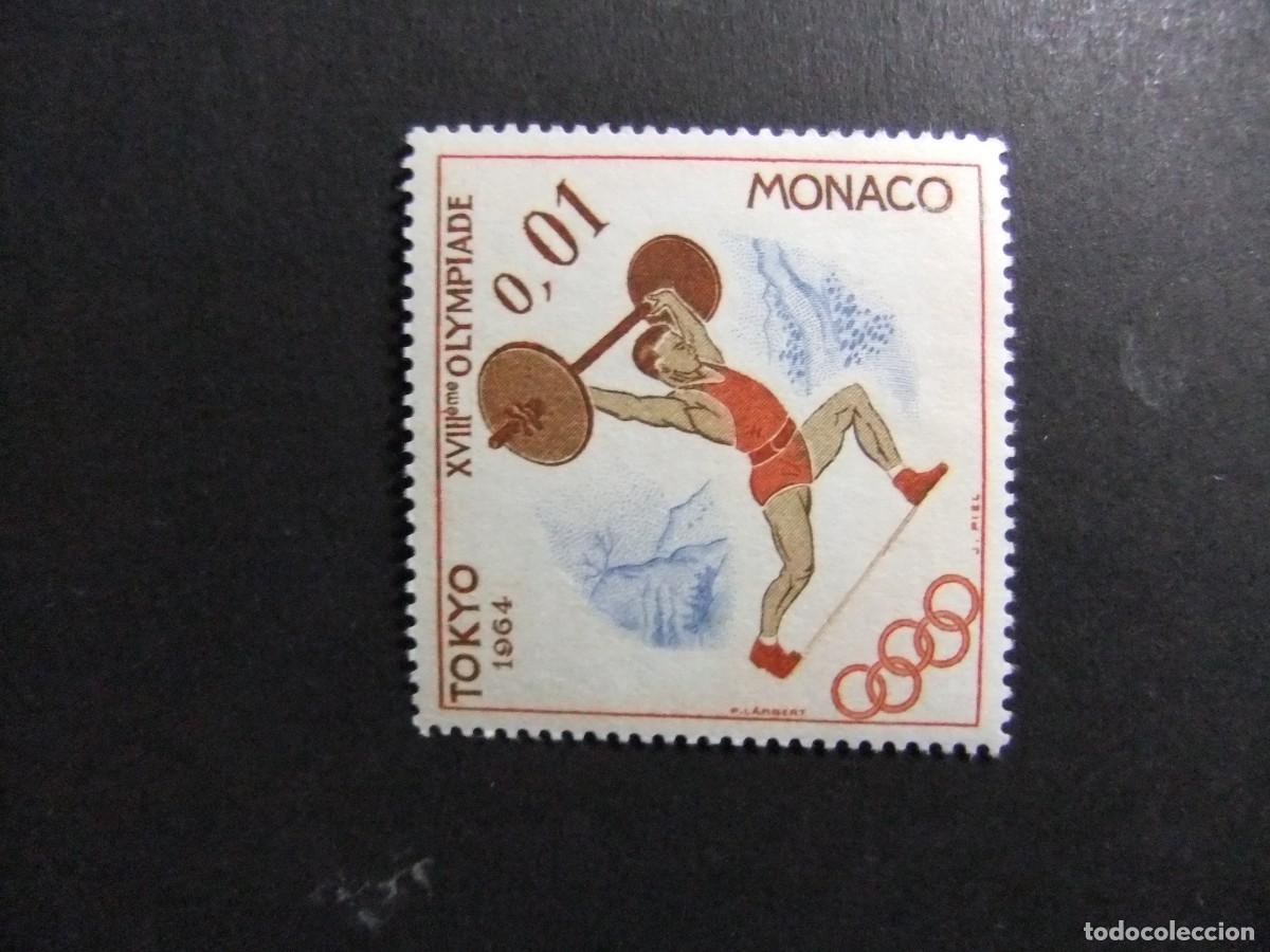 Sellos: 107 MONACO 1964 / JUEGOS OLIMPICOS TOKIO / YVERT 654 MNH