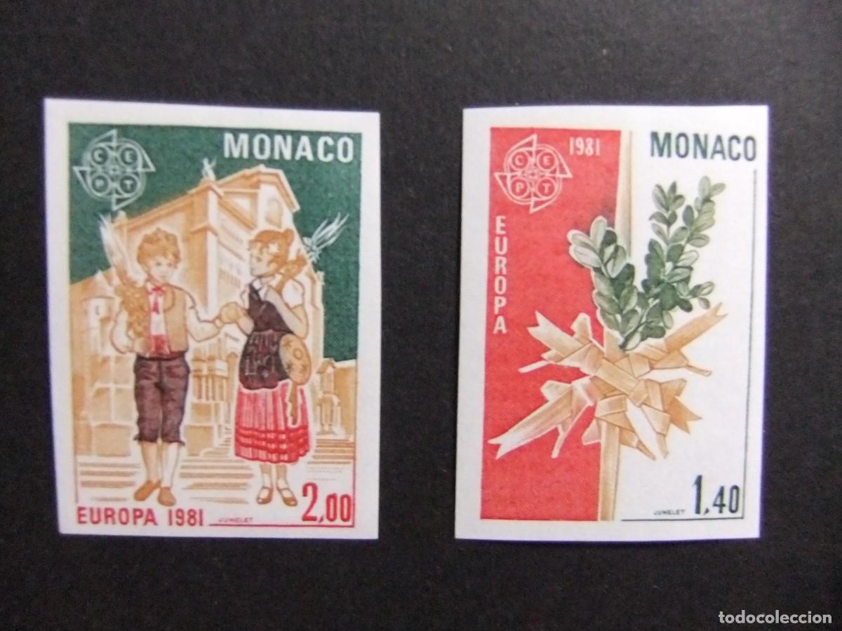 Sellos: 107 MONACO 1980 / EUROPA CEPT / YVERT 1273 /1274 MNH sin dentado