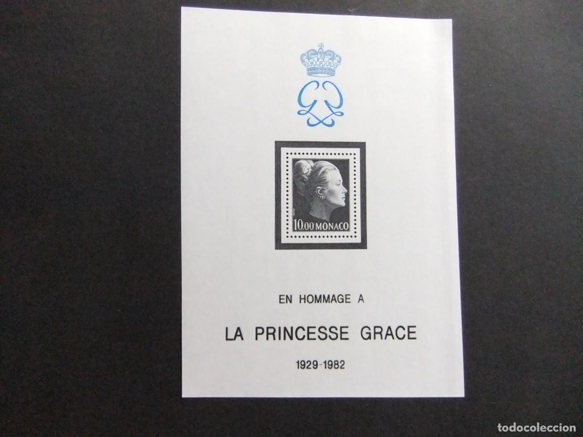 Sellos: 107 MONACO 1983 / HOMENAJE A LA PRINCESA GRACE / YVERT BLOC 24 MNH