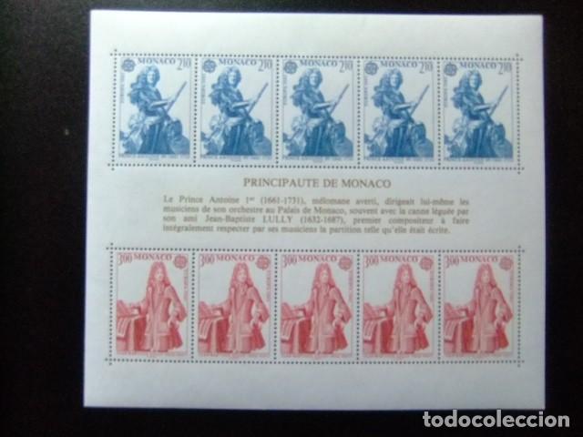 Sellos: 107 MONACO 1985 / EUROPA CEPT - Le Prince Antoine I (1661-1731) / YVERT BLOC 30 MNH