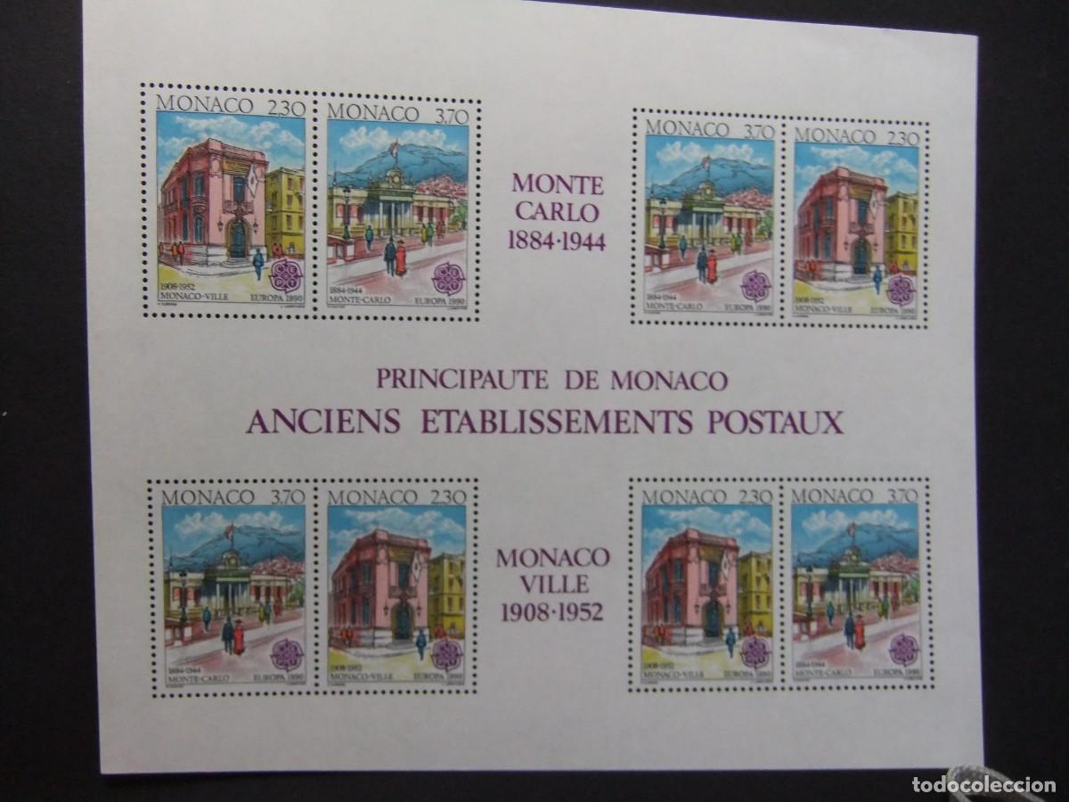Sellos: 107 MONACO 1980 / EUROPA CEPT - ANTIGUAS OFICINAS de CORREOS / YVERT BLOC 49 MNH