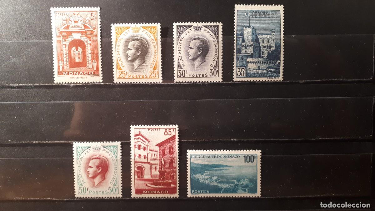 Sellos: M&Oacute;NACO. A&Ntilde;O 1959. **. YVERT 503/9.