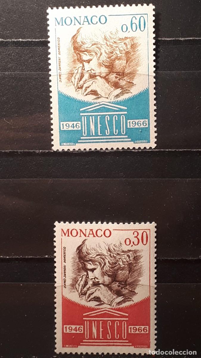 Sellos: M&Oacute;NACO. A&Ntilde;O 1966. **. YVERT 700/1 - Foto 1