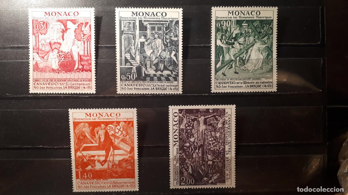 Sellos: M&Oacute;NACO. A&Ntilde;O 1972. **. YVERT 905/9 - Foto 1