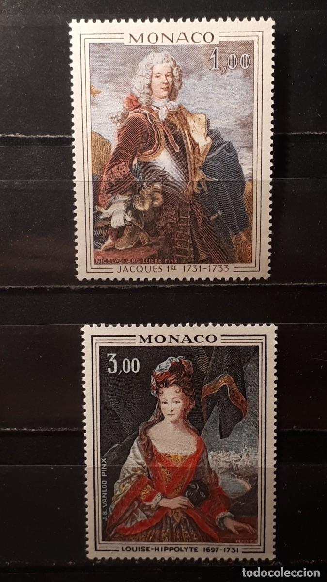 Sellos: M&Oacute;NACO. A&Ntilde;O 1972. **. YVERT 914/5 - Foto 1