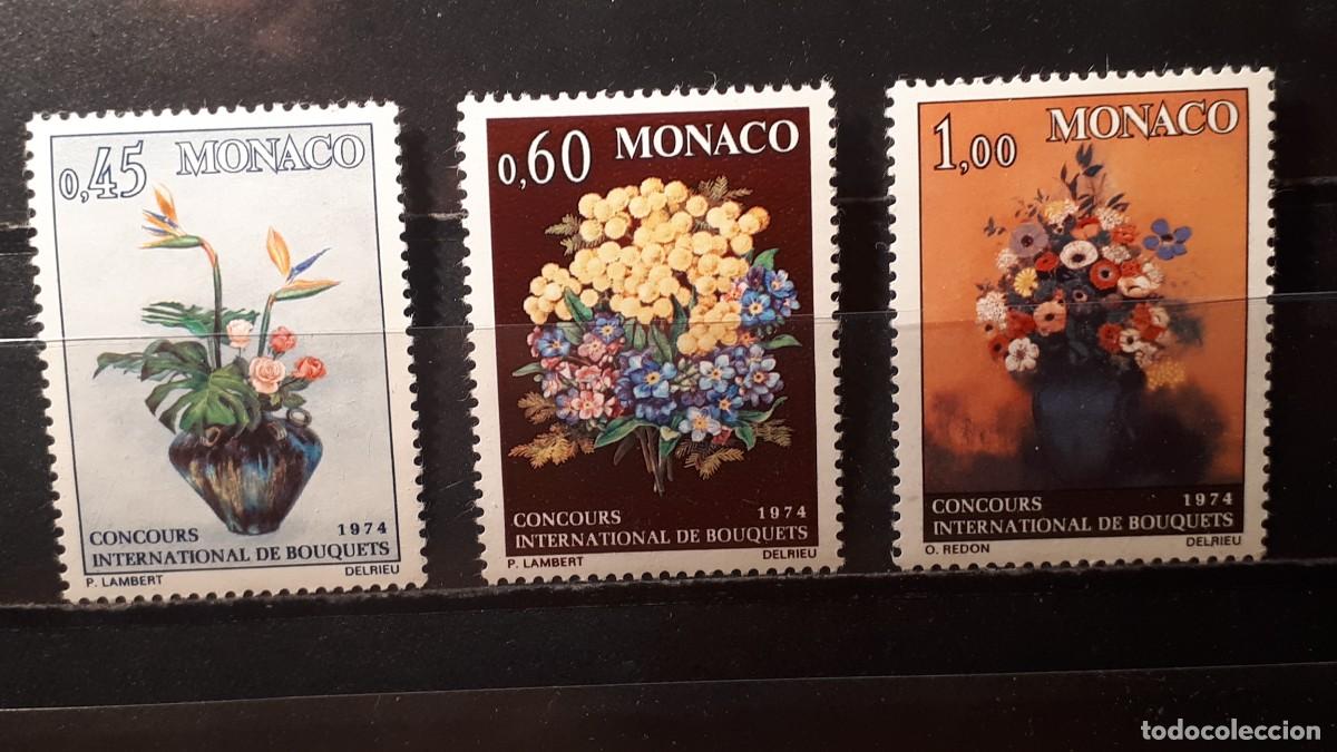 Sellos: M&Oacute;NACO. A&Ntilde;O 1973. **. YVERT 948/50 - Foto 1