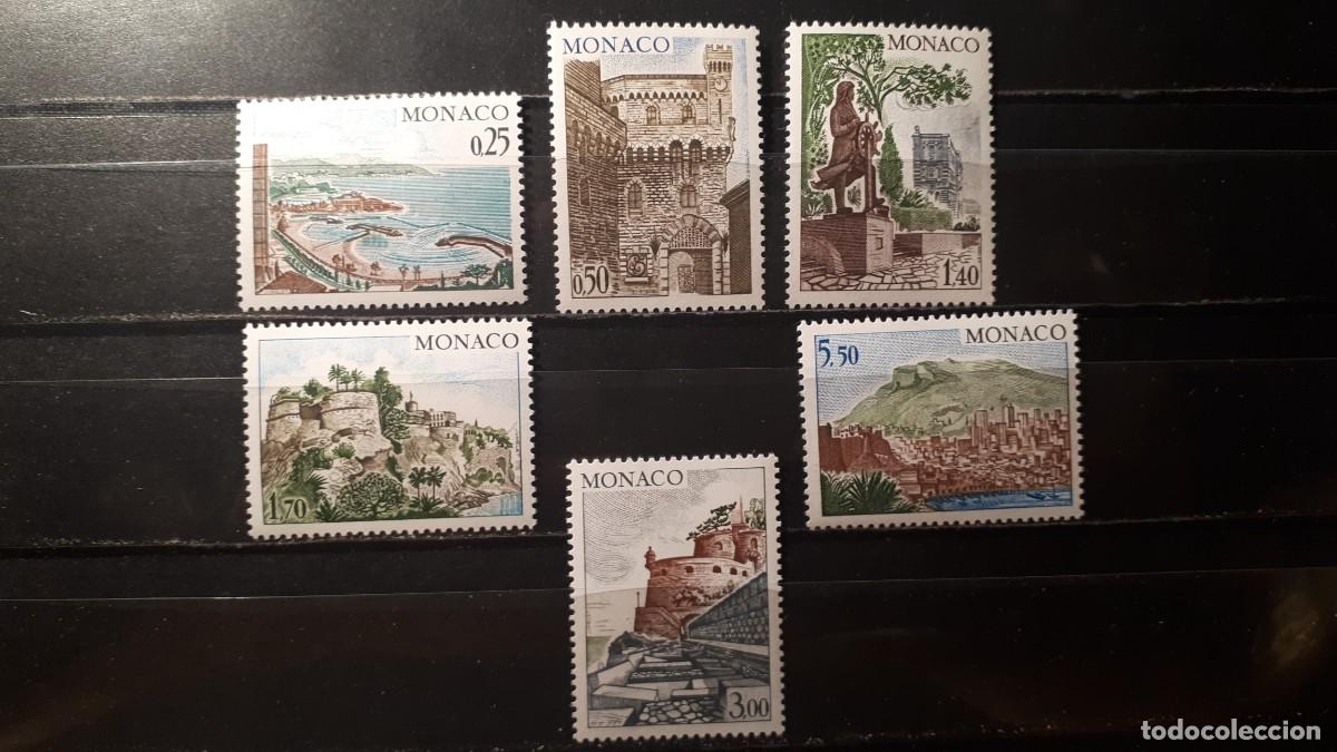 Sellos: M&Oacute;NACO. A&Ntilde;O 1974. **. YVERT 986/91 - Foto 1