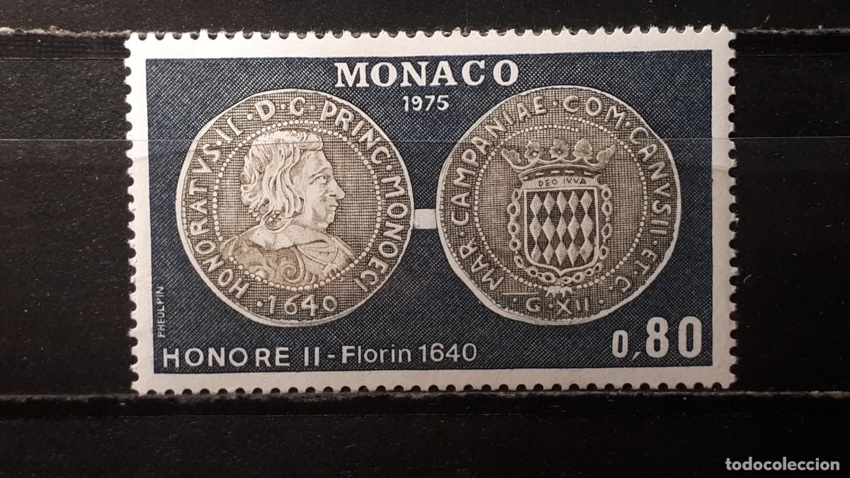Sellos: M&Oacute;NACO. A&Ntilde;O 1975. **. YVERT 1040 - Foto 1