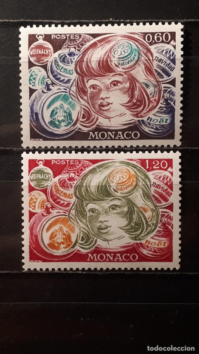 Sellos: M&Oacute;NACO. A&Ntilde;O 1976. **. YVERT 1072/3