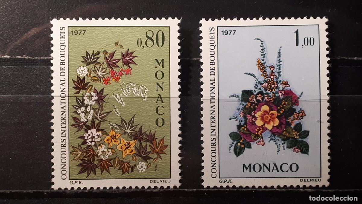 Sellos: M&Oacute;NACO. A&Ntilde;O 1976. **. YVERT 1076/7 - Foto 1