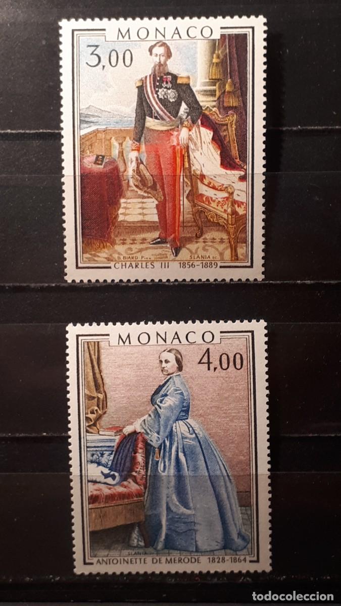 Sellos: M&Oacute;NACO. A&Ntilde;O 1979. **. YVERT 1196/7 - Foto 1