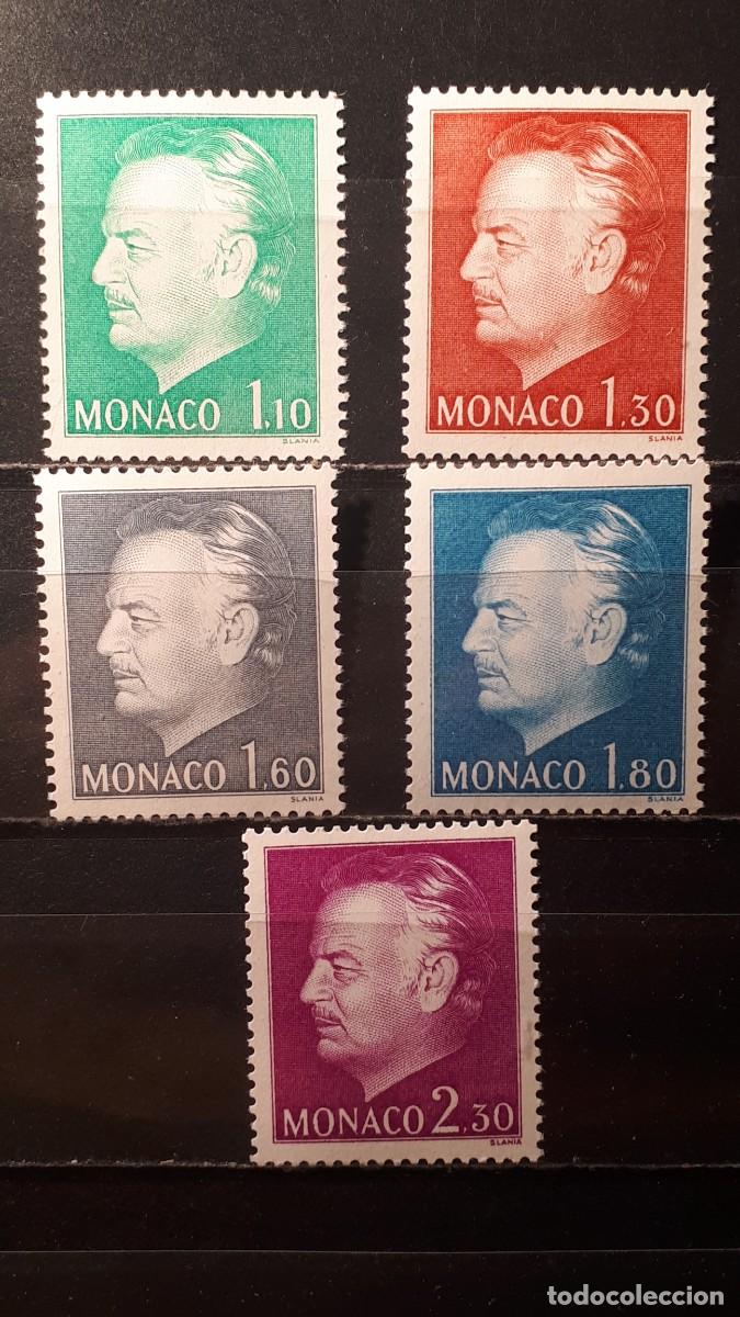 Sellos: M&Oacute;NACO. A&Ntilde;O 1980 **. YVERT 1209/13 - Foto 1