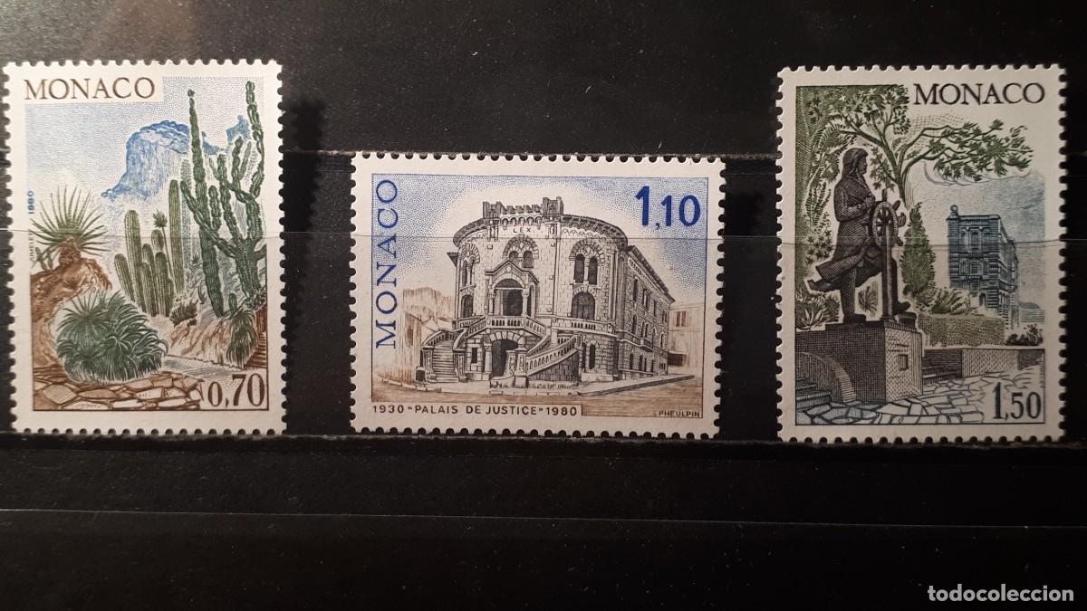 Sellos: M&Oacute;NACO. A&Ntilde;O 1980 **. YVERT 1214/6
