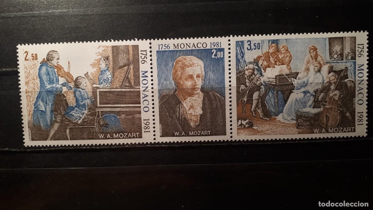 Sellos: M&Oacute;NACO. A&Ntilde;O 1981. **. YVERT 1270/2 - Foto 1