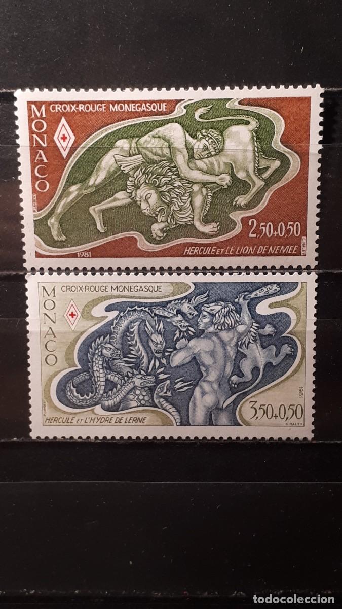 Sellos: M&Oacute;NACO. A&Ntilde;O 1981. **. YVERT 1288/9 - Foto 1