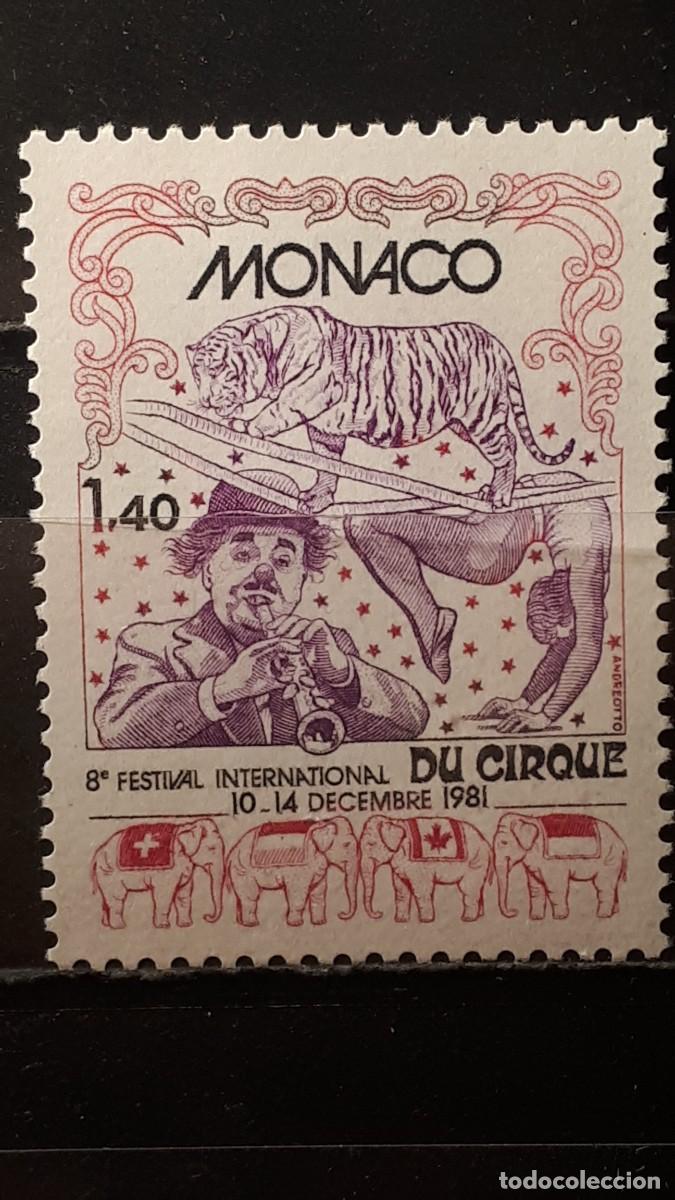 Sellos: M&Oacute;NACO. A&Ntilde;O 1981. **. YVERT 1298 - Foto 1