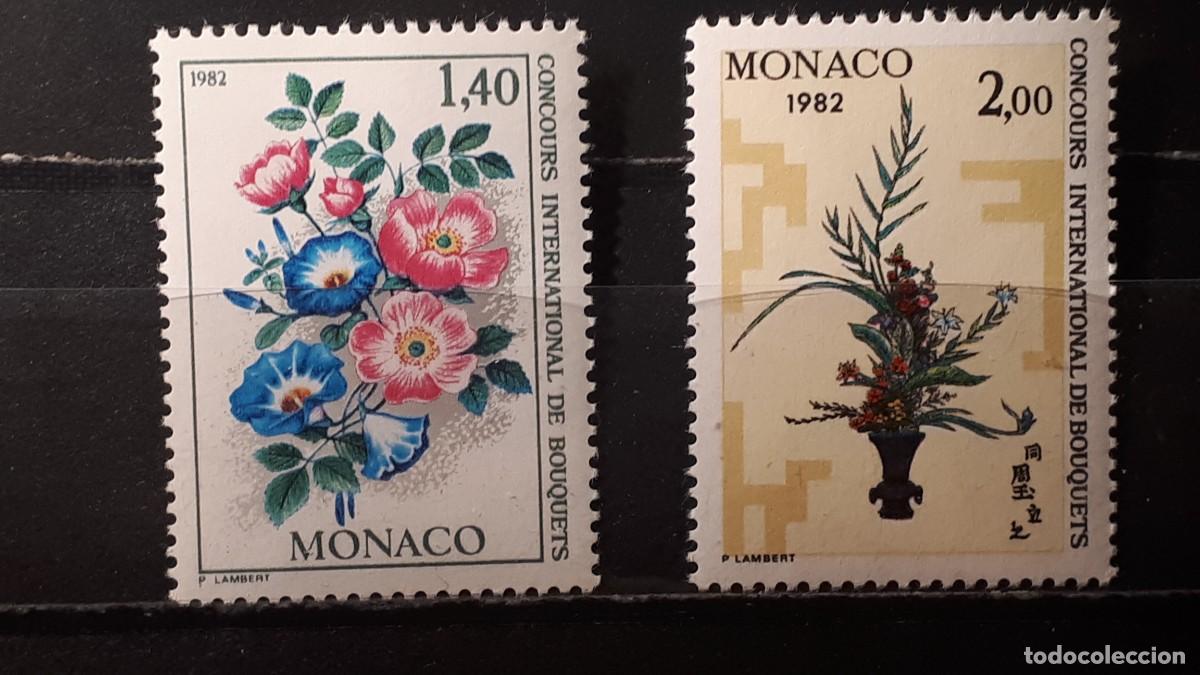 Sellos: M&Oacute;NACO. A&Ntilde;O 1981. **. YVERT 1295/6 - Foto 1