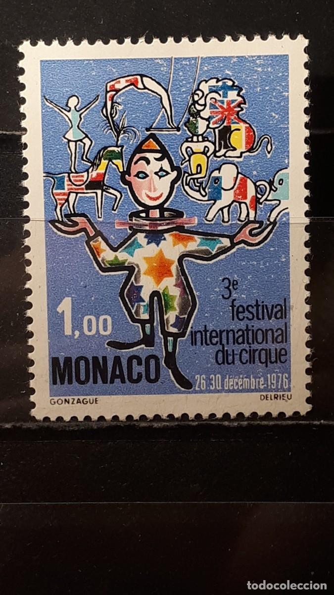 Sellos: M&Oacute;NACO. A&Ntilde;O 1976. **. YVERT 1078 - Foto 1