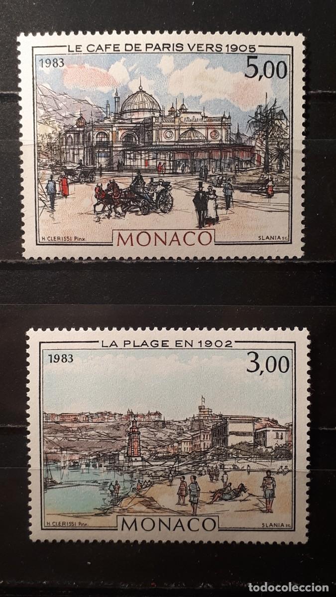 Sellos: M&Oacute;NACO. A&Ntilde;O 1983 **. YVERT 1385/6 - Foto 1