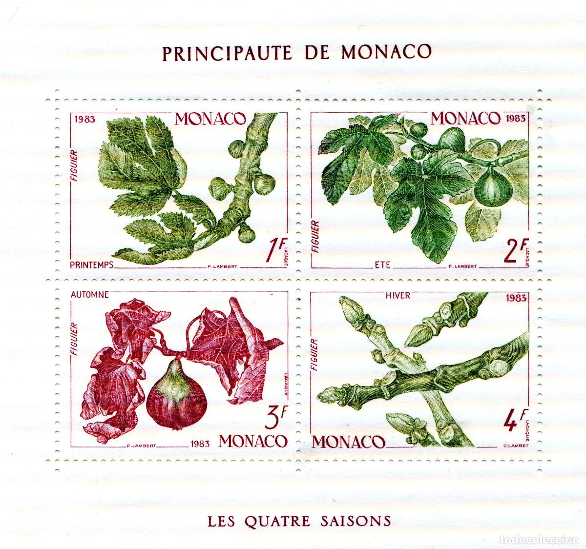 Sellos: MONACO 1983 STAMP MICHEL MC BL 24