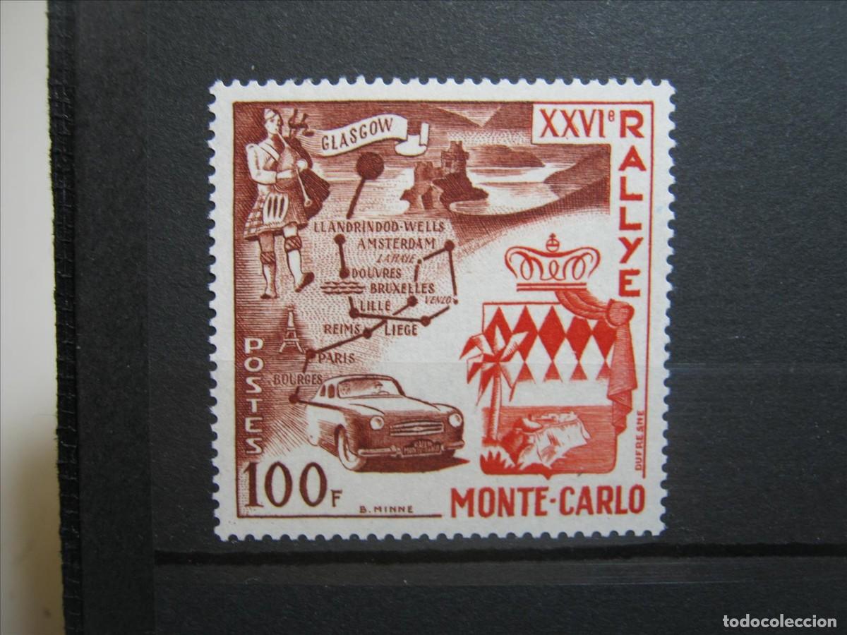 Sellos: M&Oacute;NACO 1956 SERIE YVERT 441 MNH** SIN CHARNELA LUJO.