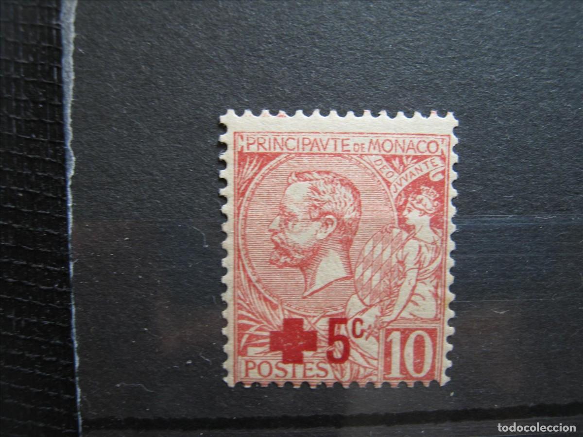Sellos: M&Oacute;NACO 1914 YVERT 26 MNH** SIN CHARNELA LUJO.