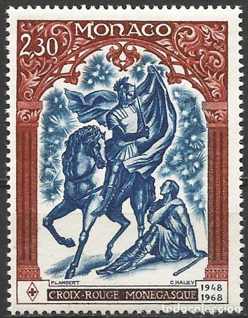 Sellos: Monaco 1968 - Mi 889 - YT 742 - Cruz Roja - MNH**