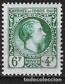 Sellos: Monaco 1948 - Mi 338 - YT 301 - Principe Carlos III - MNH**