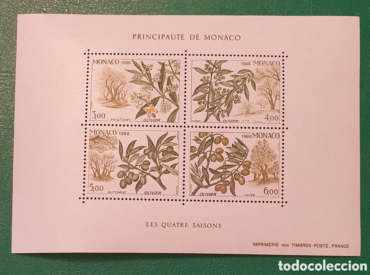 Briefmarken: Tres Hojas Bloque M&oacute;naco