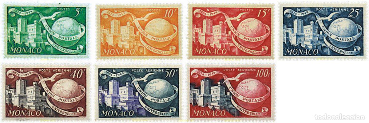 Sellos: 35463 MNH MONACO 1949 75 ANIVERSARIO DE LA UPU