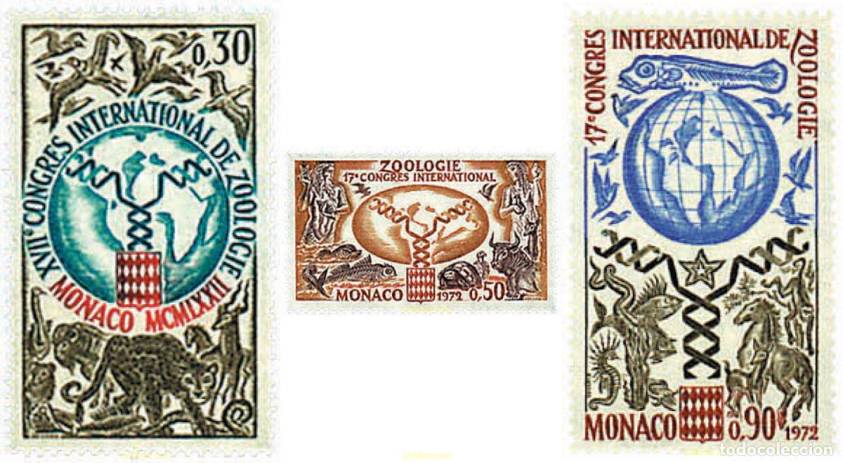Sellos: 35474 MNH MONACO 1972 17 CONGRESO INTERNACIONAL DE ZOOLOGIA
