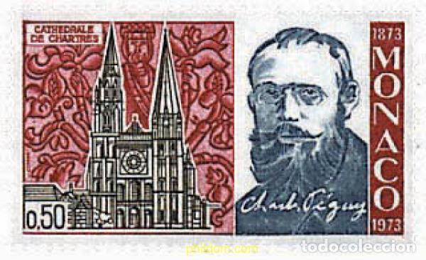 Sellos: 32431 MNH MONACO 1973 CENTENARIO DEL NACIMIENTO DE CHARLES PEGUY