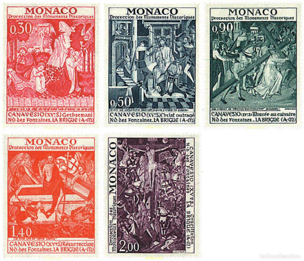 Sellos: 32711 MNH MONACO 1972 PROTECCION DE LOS MONUMENTOS HISTORICOS