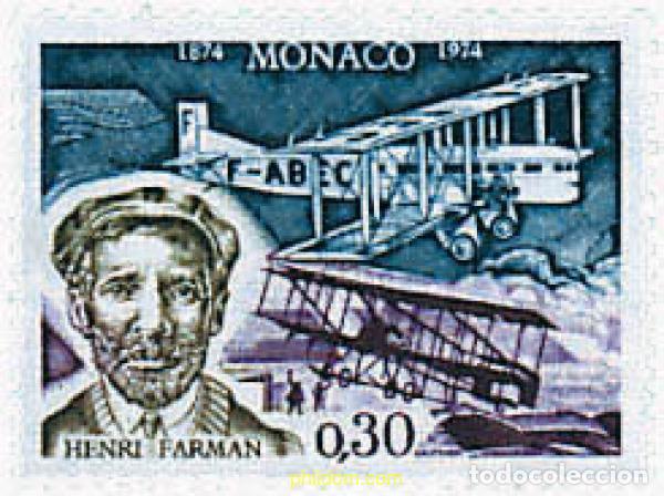 Sellos: 32856 MNH MONACO 1974 CENTENARIO DEL NACIMIENTO DE HENRI FARMAN