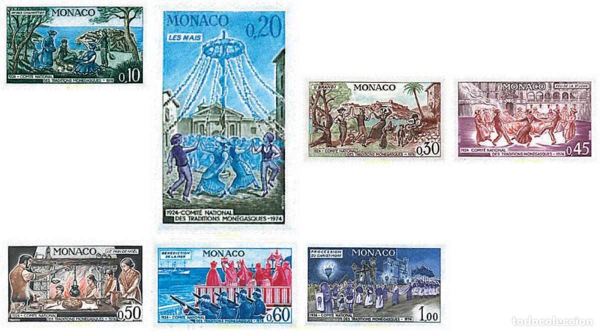 Sellos: 51012 MNH MONACO 1973 50 ANIVERSARIO DEL COMITE NACIONAL DE TRADICIONES MONEGASCAS