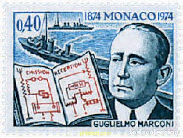 Sellos: 32857 MNH MONACO 1974 CENTENARIO DEL NACIMIENTO DE G. MARCONI