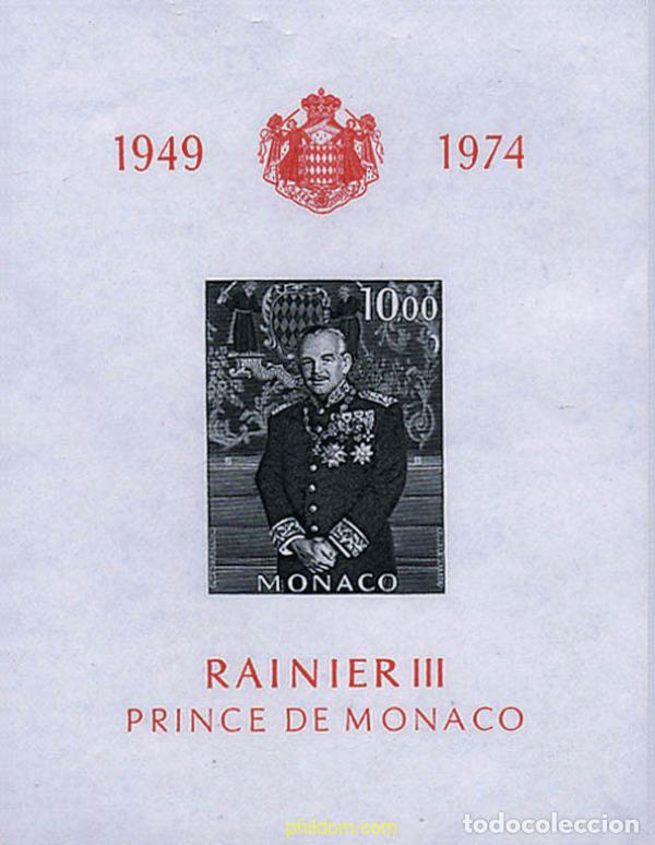 Sellos: 34862 MNH MONACO 1974 25 ANIVERSARIO DEL REINADO DEL PRINCIPE RAINIERO III