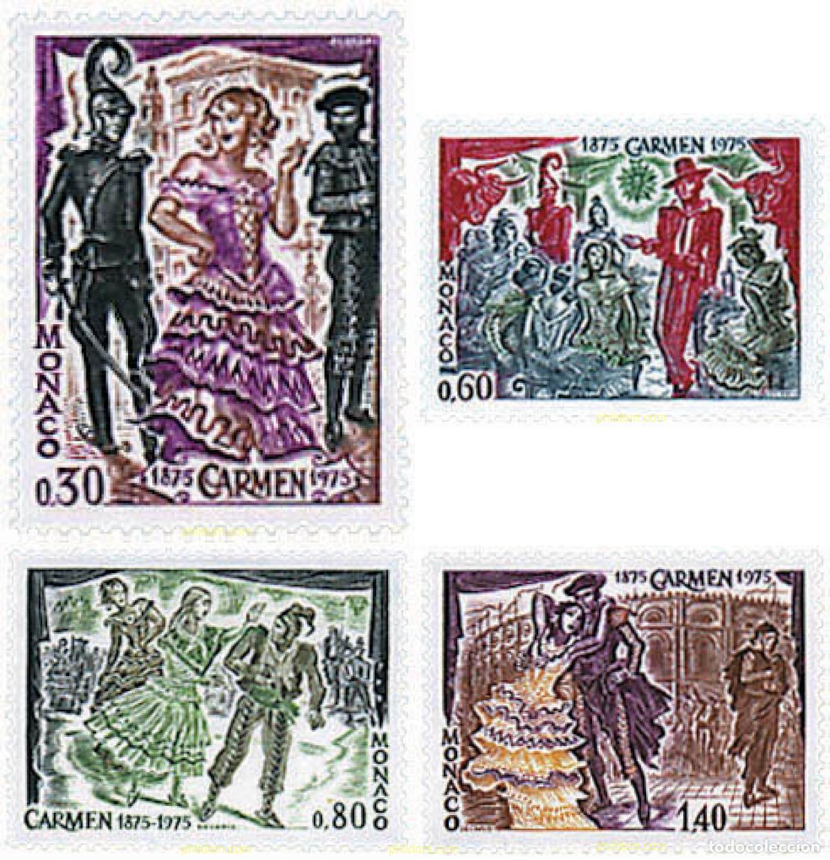 Sellos: 32899 MNH MONACO 1975 CENTENARIO DE LA MUERTE DE G. BIZET