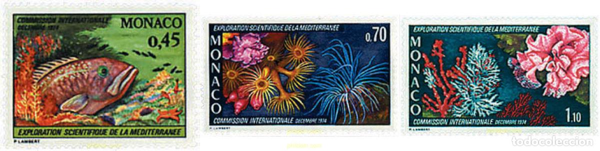 Sellos: 67773 MNH MONACO 1974 COMISION INTERNACIONAL PARA LA EXPLORACION CIENTIFICA DEL MEDITERRANEO