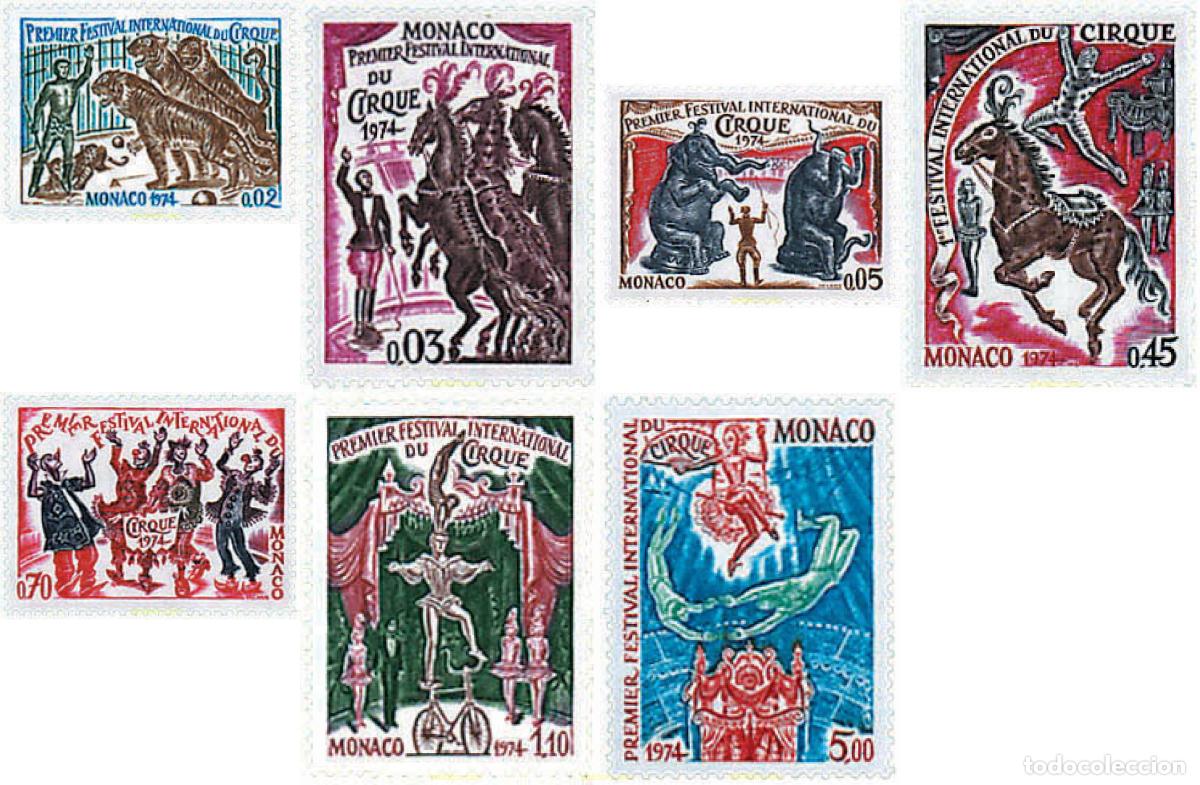 Sellos: 81539 MNH MONACO 1974 PRIMER FESTIVAL INTERNACIONAL DEL CIRCO