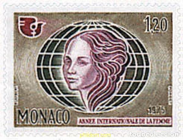 Sellos: 32560 MNH MONACO 1975 A&Ntilde;O INTERNACIONAL DE LA MUJER