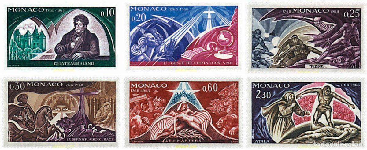 Sellos: 32482 MNH MONACO 1968 BICENTENARIO DEL NACIMIENTO DEL VIZCONDE DE CHATEAUBRIAND