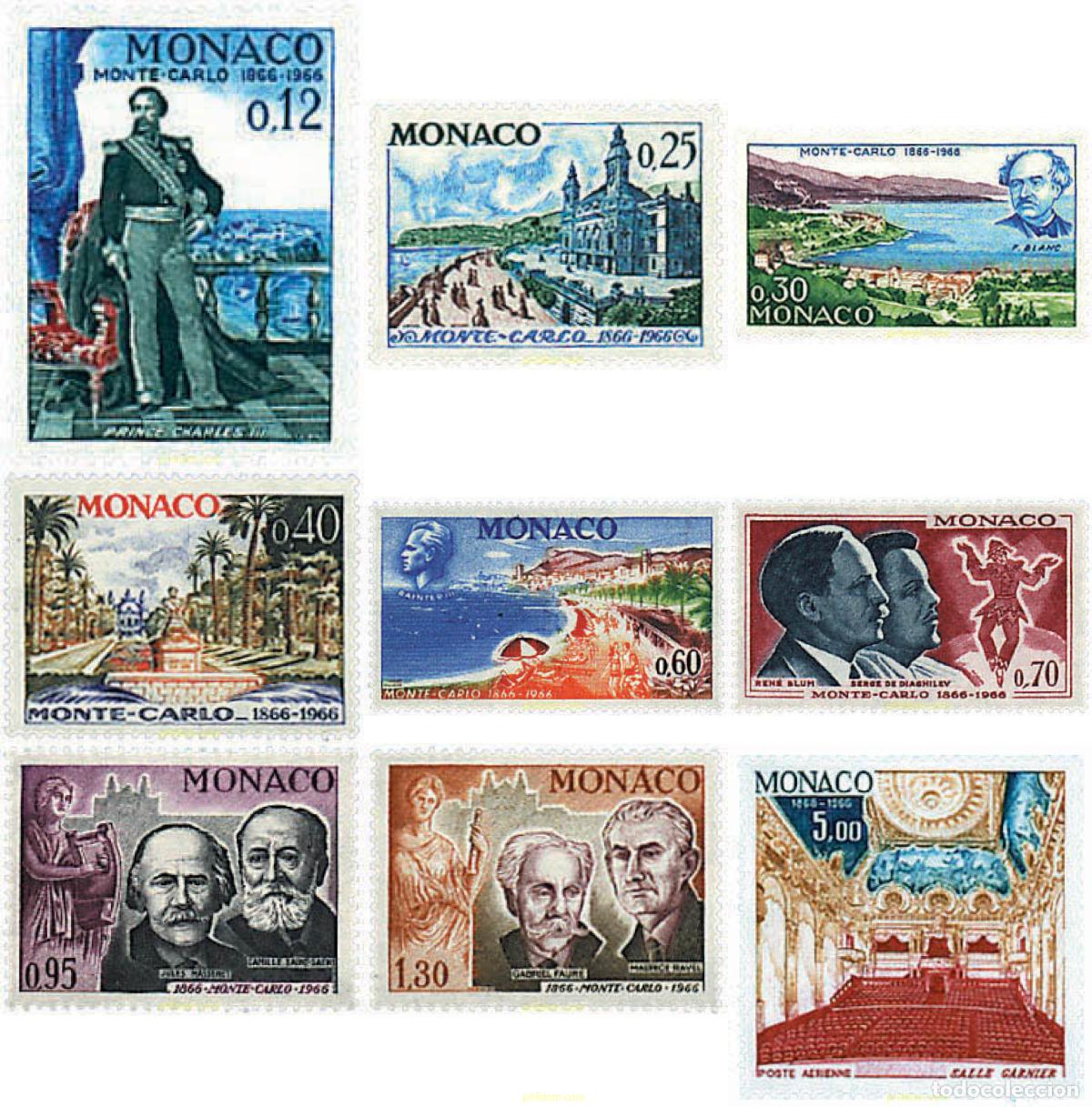 Sellos: 34734 MNH MONACO 1966 CENTENARIO DE MONTECARLO