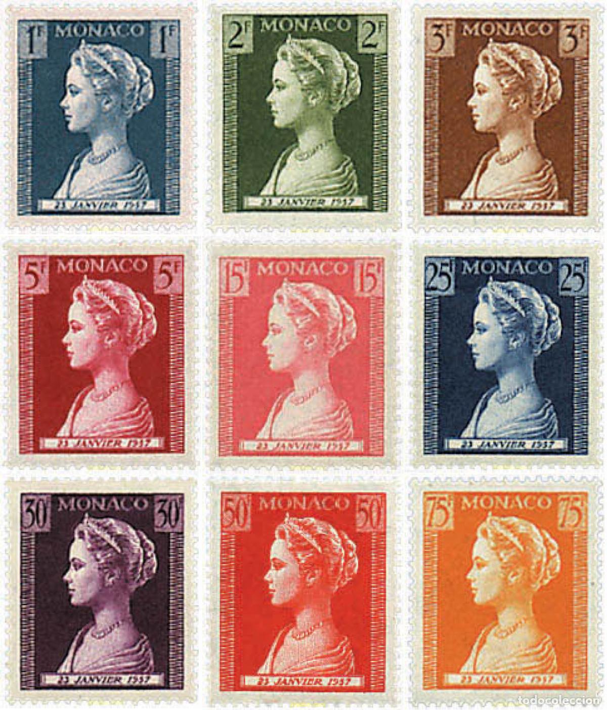 Sellos: 34724 MNH MONACO 1957 NACIMIENTO DE LA PRINCESA CAROLINA