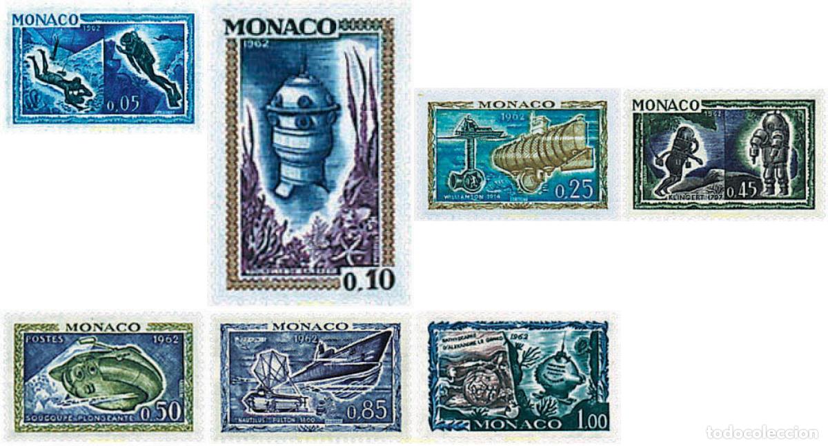 Sellos: 32423 MNH MONACO 1962 EL HOMBRE BAJO EL MAR