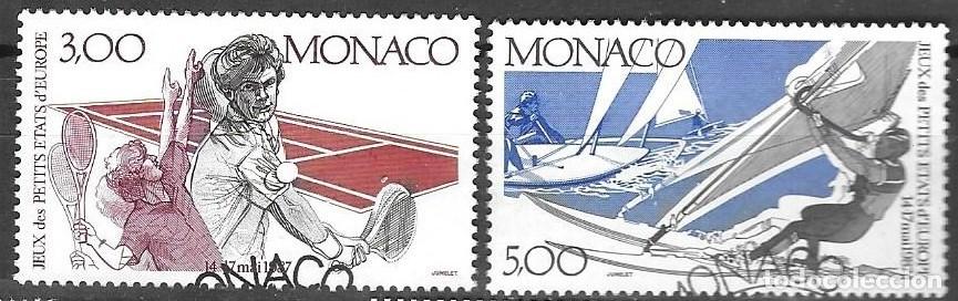 Sellos: SELLOS USADOS DE MONACO 1987, YT 1579/ 80