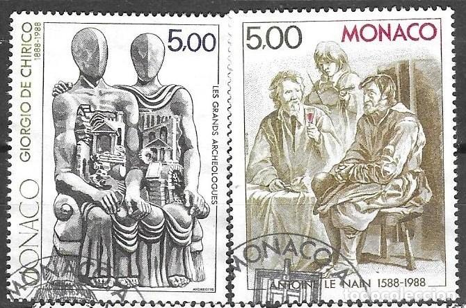 Sellos: SELLOS USADOS DE MONACO 1988, YT 1657/ 58