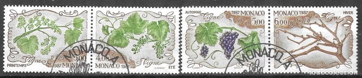 Sellos: SELLOS USADOS DE MONACO 1987, YT 1581/ 84