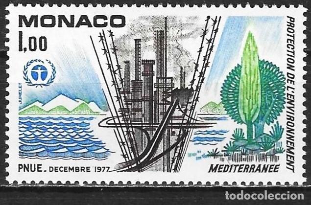 Sellos: Monaco 1977 - Mi 1295 - YT 1117 - Protecci&oacute;n del medio ambiente - MNH**
